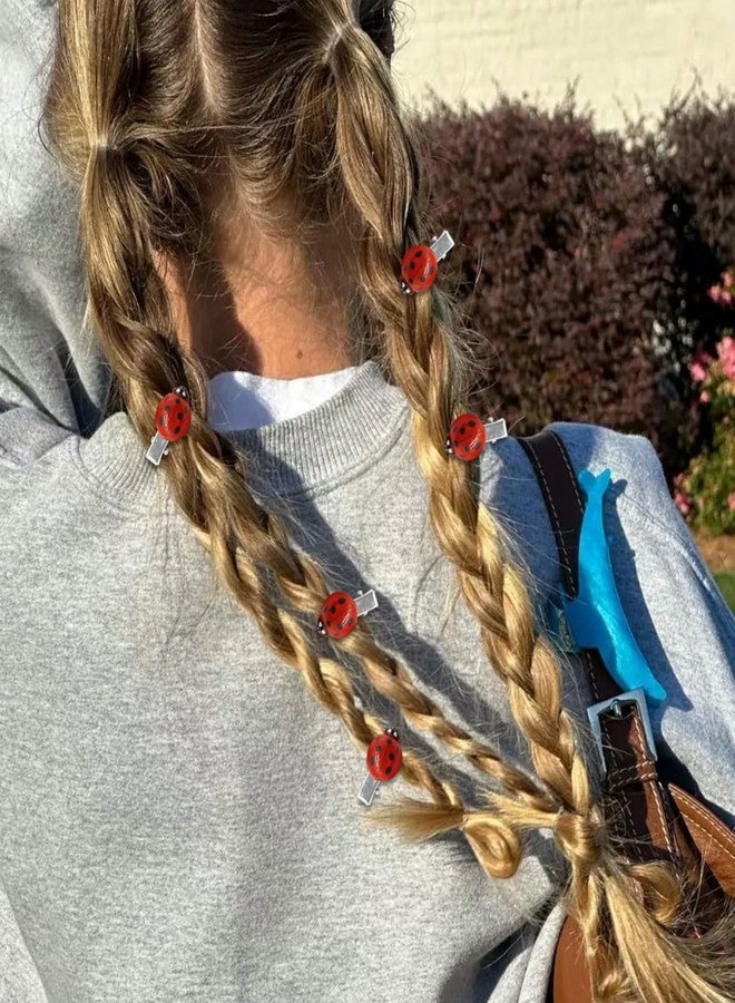 CYUXING 20Pcs Fun Ladybug Hair Clips for Women & Girls, Whimsical Cute Bug Hair Accessories with Metal Grip | Fun Decorative Clips for Daily Use & Cosplay Themed Party & Halloween - Image 5